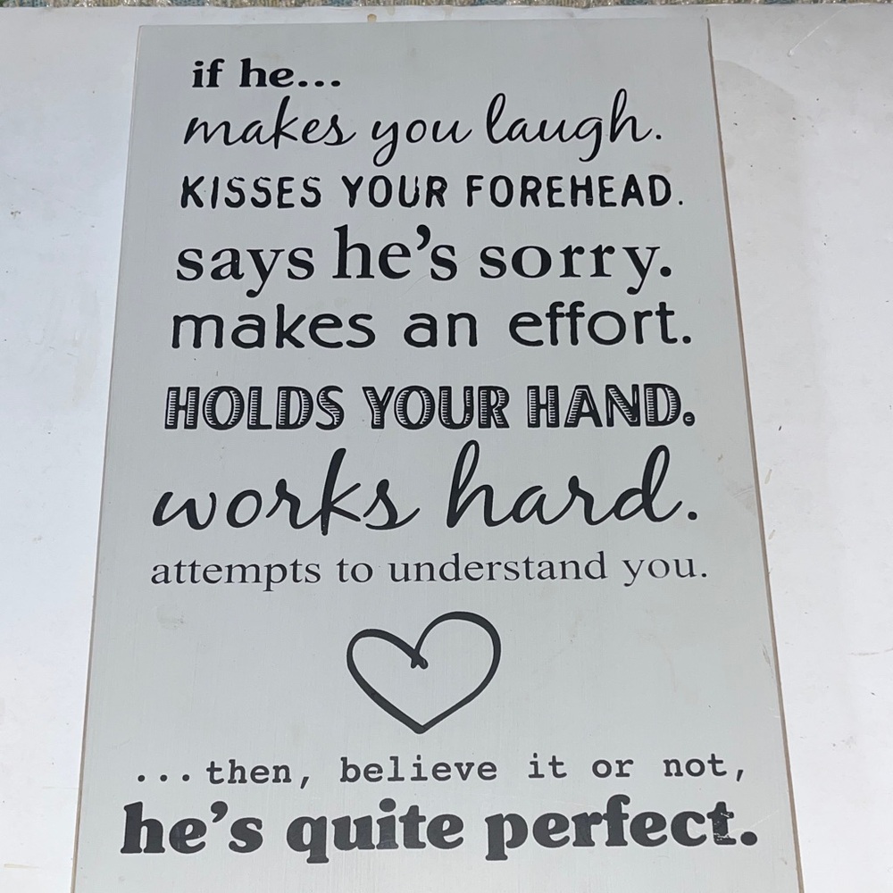Charming Quote Wall Art in Black and White